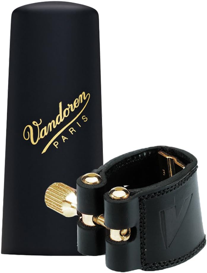 Vandoren Leather Ligature & Cap for Baritone Saxophone