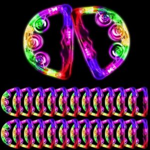 Yunsailing LED Light Up Tambourines Party Toys
