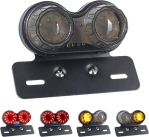 NTHREEAUTO LED Motorcycle Tail Light Integrated Signals