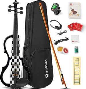 Vangoa Left Handed Electric Violin 4/4 Full Size