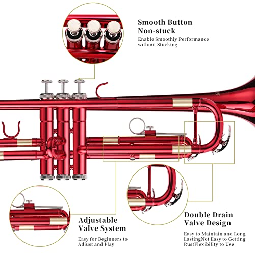 LeSage Bb Trumpet For Student Beginner With Case - Image 4