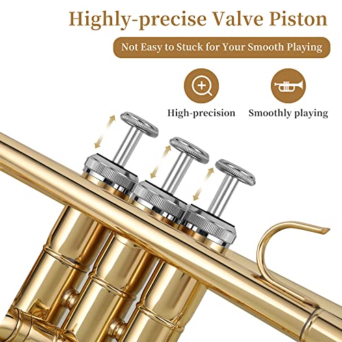 LeSage Standard Bb Trumpet Gold For Beginners - Image 4