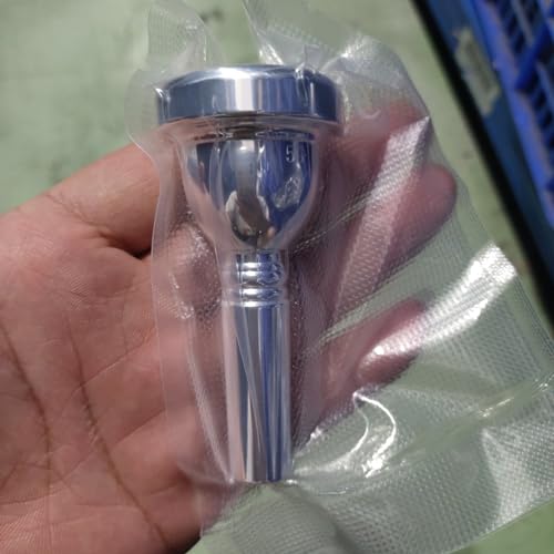 LiebeWH Silver Plated Trombone Mouthpiece Large Shank - Image 3