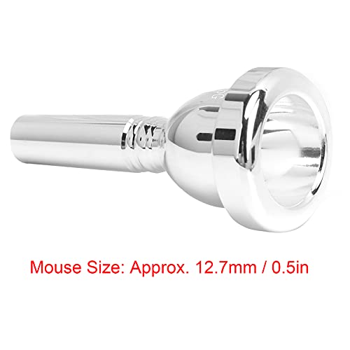 LiebeWH Silver Plated Trombone Mouthpiece Large Shank - Image 2