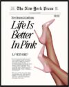 Life Is Better In Pink Fashion Wall Art
