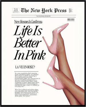 Life Is Better In Pink Fashion Wall Art