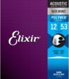 Elixir Light Acoustic Guitar Strings Polyweb 12-53