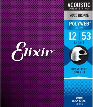 Elixir Light Acoustic Guitar Strings Polyweb 12-53