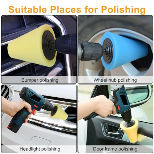 Linkstyle Car Wheel Hub Buffing Sponge Kit - Image 4