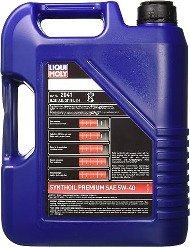 Liqui Moly Synthoil Premium SAE 5W-40, 5 L, 2041 - Image 2
