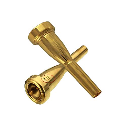 Liyafy 3pcs Bullet Shape Trumpet Mouthpiece Gold - Image 2