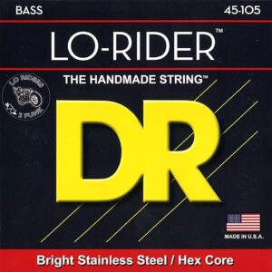 DR Strings Lo-Rider Stainless Steel Bass 45-105