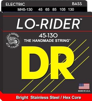 DR Strings Lo-Rider Stainless Steel Hex Core 45-130
