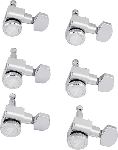 Fender Locking Guitar Tuners, Polished Chrome, Set of 6