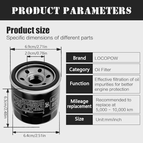 LOCOPOW Oil Filter For Arctic Cat & Aprilia - Image 2