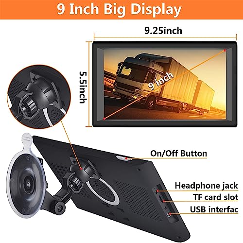 LONGRUF Truck GPS Navigator With 9 Inch Screen - Image 3
