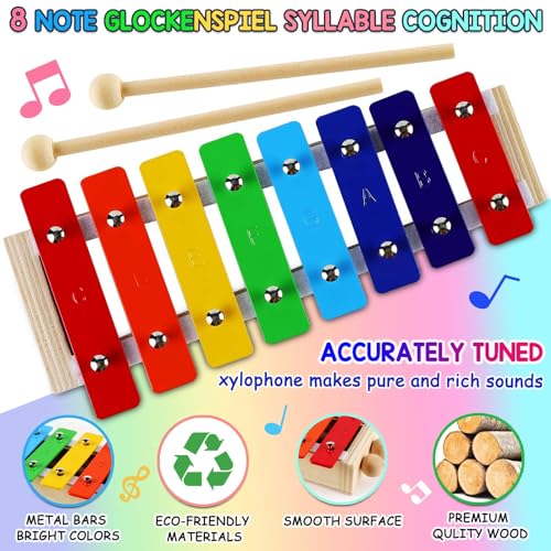 LOOIKOOS Xylophone For Kids With Mallets - Image 4