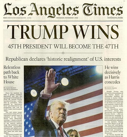 Los Angeles Times Newspaper: November 7, 2024