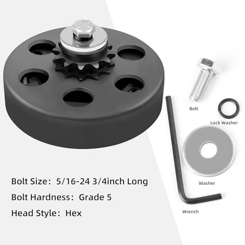 LotFancy Go Kart 3/4 Bore 12T Clutch Kit - Image 2