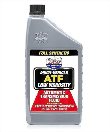 Lucas Oil Low Viscosity Synthetic Multi-Vehicle ATF