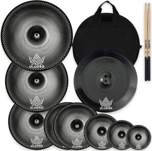 ULUOBO Low Volume Silent Cymbal Pack, 9 Pieces