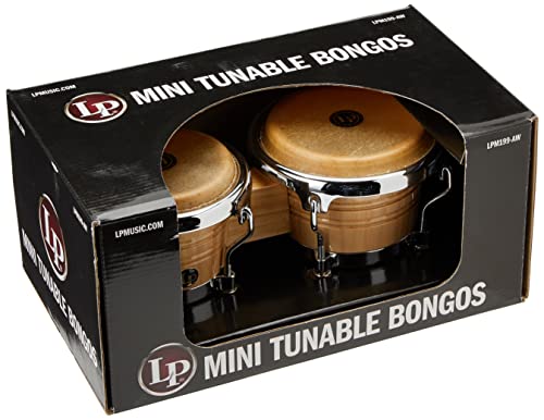 LP LATIN PERCUSSION LPM199-AW Mini Tunable Wood Bongos - Image 4