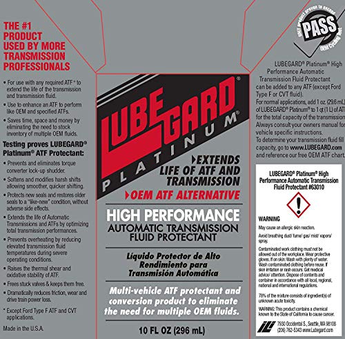 Lubegard Platinum Automatic Transmission Fluid Protectant - Image 5