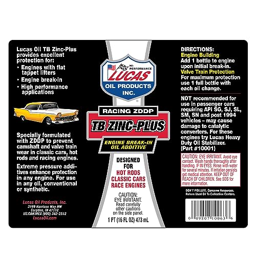Lucas Oil Engine Break In Oil Additive 10063 - Image 3