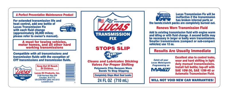 Lucas Oil Transmission Fix - 24 Ounce, Pack Of 12 - Image 2