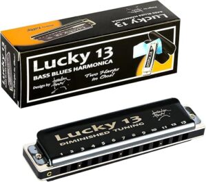 East top Lucky 13 Bass Plus Harmonicas Diminished C Key