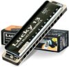 East top Lucky 13 Blues Harmonica G Key