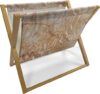 Lunarable Marble Print Magazine And Book Holder