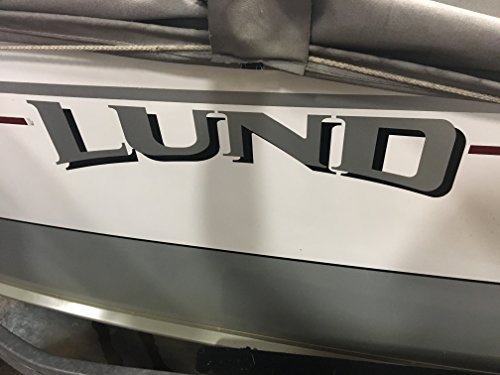 Lund Boat Decals Set, Silver Black Shadowed - Image 3