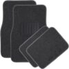 OxGord Luxe Carpet-Floor-Mats Set, Charcoal