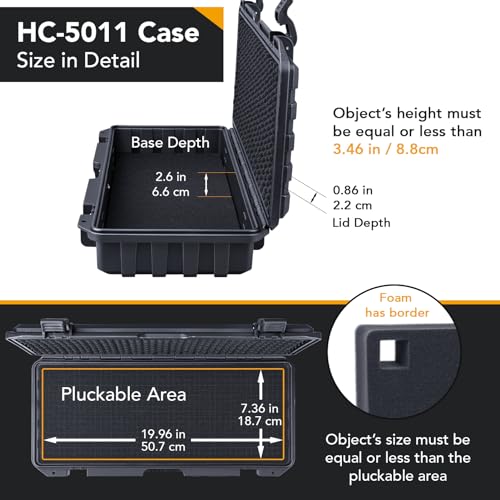 Lykus Waterproof Hard Case HC-5011 With Foam - Image 3
