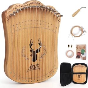 AKLOT Lyre Harp, 17 Strings Thumb Piano Set