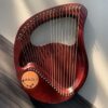 Sirao Lyre Harp Mahogany Solid Wood Instrument