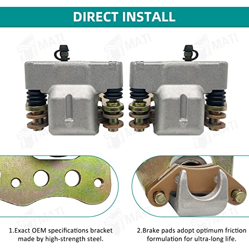 M MATI Brake Caliper Assembly For Polaris ATV 1910681 1910682 - Image 3