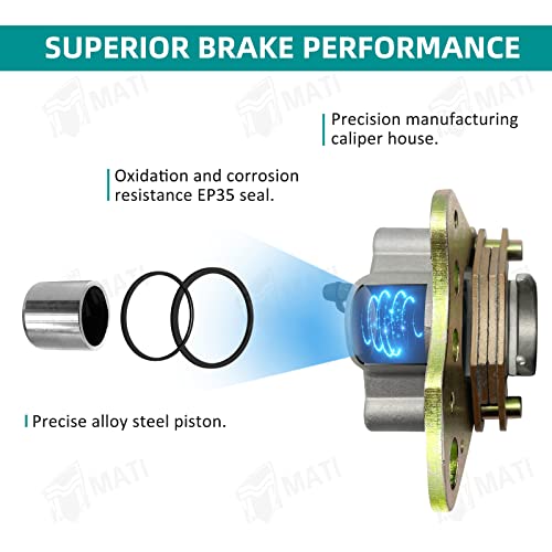 M MATI Brake Caliper Assembly For Polaris ATV 1910681 1910682 - Image 4
