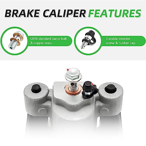 M MATI Front/Rear Brake Caliper With Pads For Arctic Cat ATV - Image 4