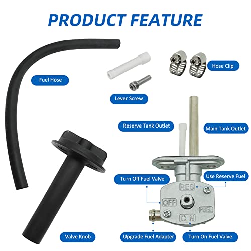M MATI Fuel Cock Petcock & Lever Assy YFM400 YFM450 5GH-24500-10-00 - Image 4