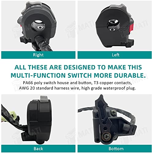 M MATI Left Handlebar Switch For Yamaha ATVs - Image 5