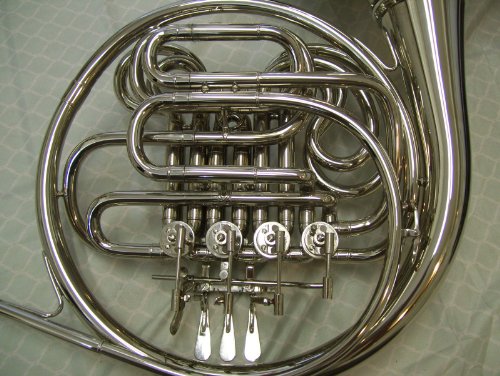 Maestro Silver Double French Horn F/Bb Key - Image 4