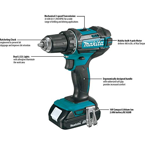 Makita 18V LXT® Lithium-Ion Compact Cordless Combo Kit - Image 3