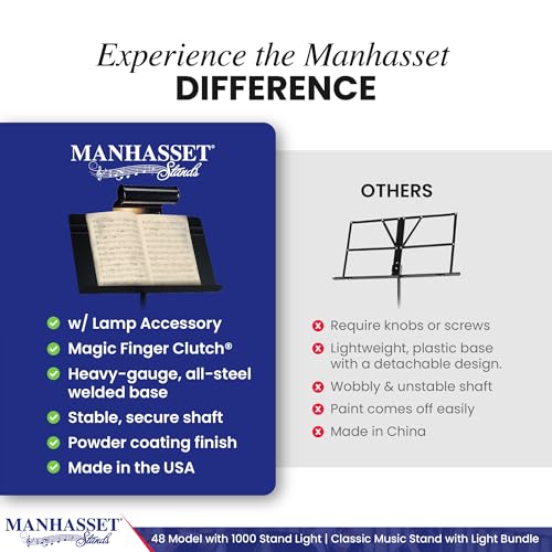 Manhasset Music Stand With 1000 Stand Light Bundle - Image 5