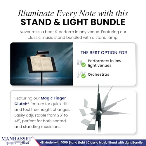 Manhasset Music Stand With 1000 Stand Light Bundle - Image 2