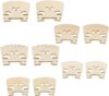 Hordion Maple Violin Bridge, 10 Pcs 5 Sizes