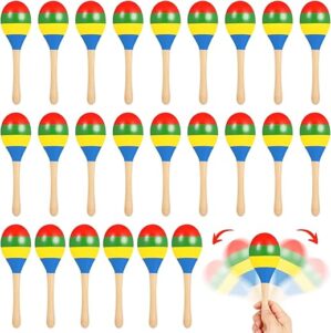 Tideme Maracas For Adults - Multi-Colored Wooden