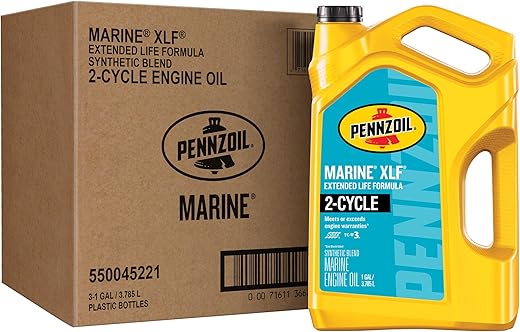 Pennzoil Marine XLF Extended Life Engine Oil, 3-Pack