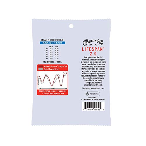 MARTIN Authentic Acoustic Guitar Strings - Lifespan 2.0 - Image 2